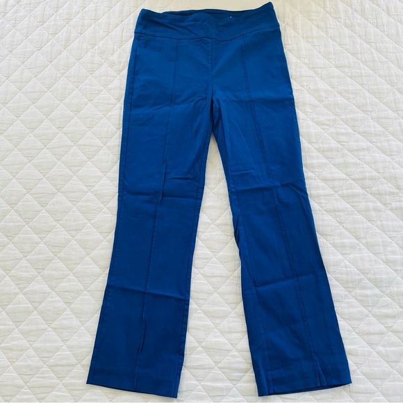 J. McLaughlin Pull-On Slim Straight Silhouette Ivy Pant in Indi Blue - Picture 3 of 8